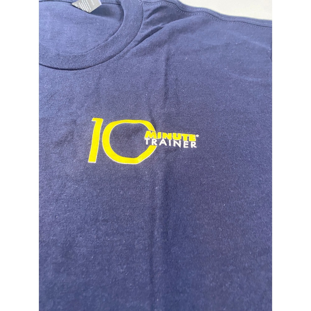 Tultex 10 Minute Trainer T-Shirt Mens Large Navy No More Excuses Graphic - Picture 7 of 9
